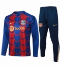 Sweat zippé FC Barcelone+pantalon rouge bleu 2024/2025