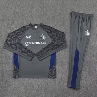 Sweat zippé Feyenoord pantalon 2025-26 gris bleu