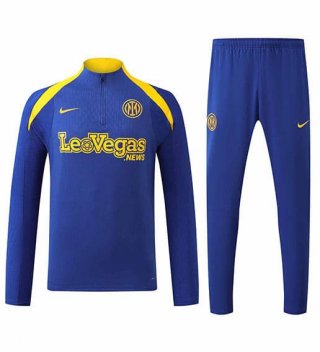 Sweat zippé Inter Milan+pantalon bleu 2024/2025