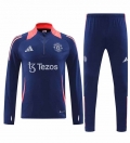 Sweat zippé Manchester United+pantalon bleu 2024/2025