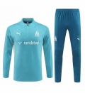 Sweat zippé Marseille+pantalon 2024/2025 bleu