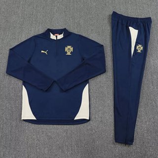 Sweat zippé Marseille pantalon 2025-2026 bleu