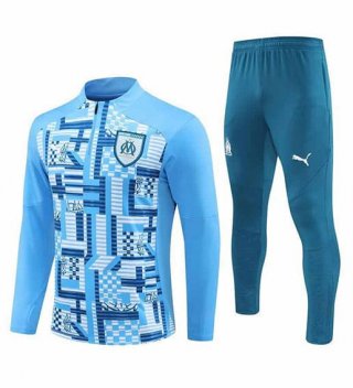 Sweat zippé Marseille+pantalon bleu 2024/2025