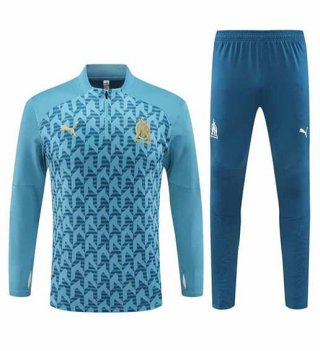 Sweat zippé Marseille+pantalon bleu 2024/25