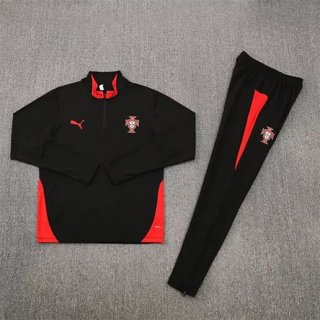 Sweat zippé Portuga+pantalon 2025-26 noir rouge