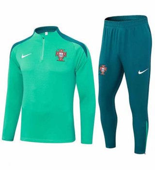 Sweat zippé Portugal+pantalon vert 2024/2025