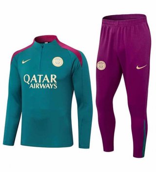 Sweat zippé PSG+pantalon vert rouge 2024/2025