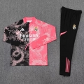 Sweat zippé Real Madrid noir rouge+pantalon 2025/2026