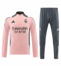 Sweat zippé Real Madrid+pantalon rose gris 2024/2025