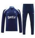 Sweat zippé Tottenham+pantalon bleu 2024/2025