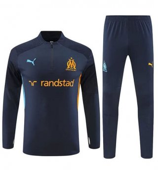 Sweat zippé Marseille+pantalon 2024/25 bleu