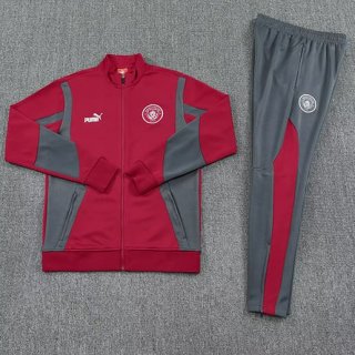 Veste Manchester City rouge+pantalon gris 2025/2026