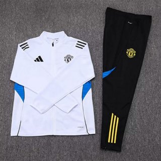 Veste Manchester United pantalon blanc noir 2025-2026
