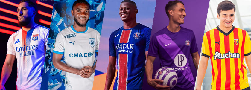 Maillots Ligue 1 en Ligne